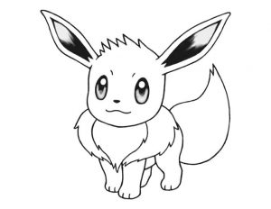 Pokemon Eevee Coloring Pages Online 1lx2