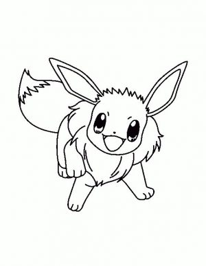 Pokemon Eevee Coloring Pages Online 3fa4
