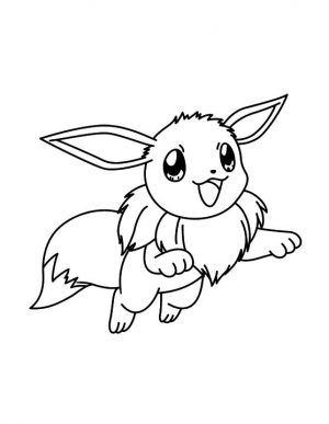 Pokemon Eevee Coloring Pages to Print 7nd8