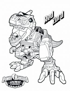 Power Ranger Dino Force Coloring Pages for Kids – 15278