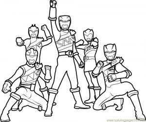 Power Ranger Dino Force Coloring Pages for Kids – 31167