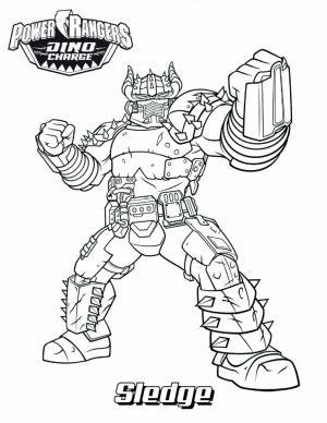 Power Ranger Dino Force Coloring Pages for Kids – 35179