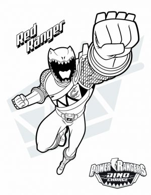 Power Ranger Dino Force Coloring Pages for Kids – 56731
