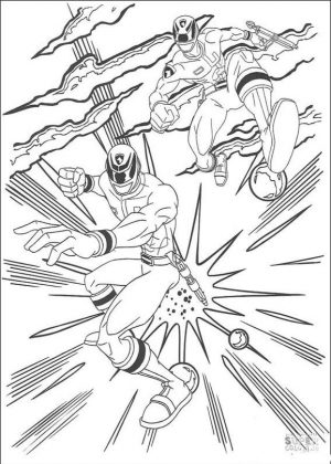 Power Rangers Coloring Pages 1att