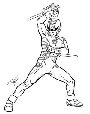 Power Rangers Coloring Pages Free 7rtf