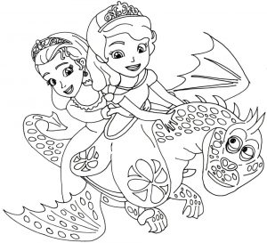 Princess Sofia the First Coloring Pages to Print Out for Girls – 27469