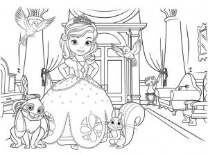 Princess Sofia the First Coloring Pages to Print Out for Girls – 92193