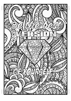 Printable Adult Coloring Pages Quotes Be The Best You