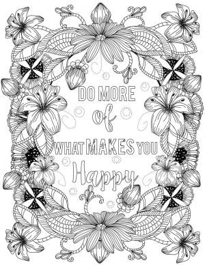 Printable Adult Coloring Pages Quotes Do More