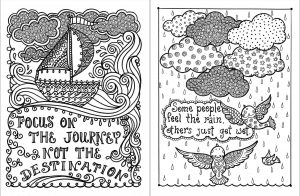 Printable Adult Coloring Pages Quotes Journey