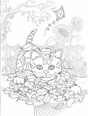 Printable Cat Colorinng Pages for Grown Ups Realistic Cat Drawing