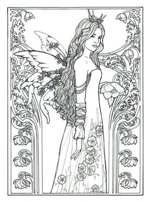 Printable Fairy Coloring Pages for Adults 1pl6
