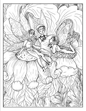 Printable Fantasy Coloring Pages for Adults 3dff
