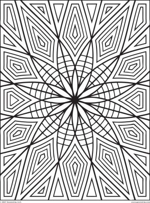 Printable Geometric Coloring Pages for Adults – 25549