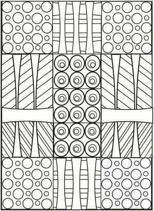 Printable Geometric Coloring Pages for Adults – 53419