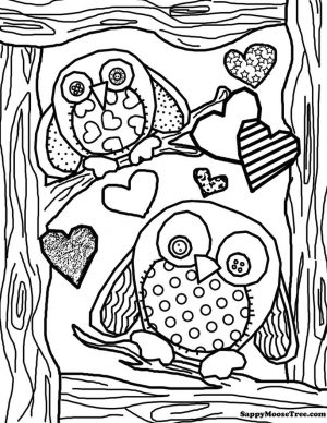 Printable Owl Coloring Pages for Grown Ups oo10