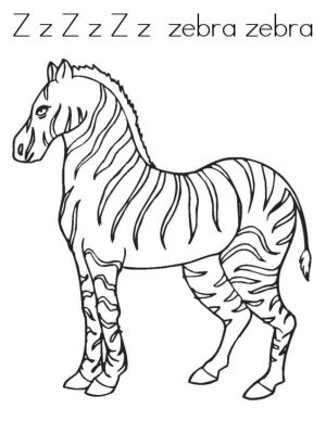 Printable Zebra Coloring Pages zfb6