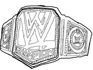 Printable wwe coloring pages of belts – 29185