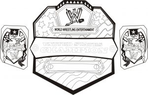 Printable wwe coloring pages of belts – 32717