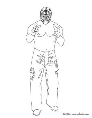 Printable wwe coloring pages rey mysterio – 47211