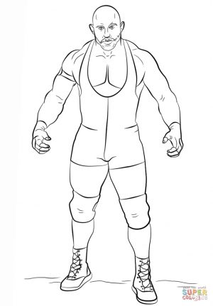 Printable wwe coloring pages ryback – 43961