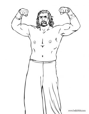 Printable wwe coloring pages the great khali – 75620