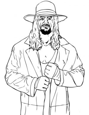 Printable wwe coloring pages undertaker – 37841