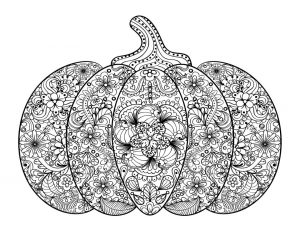 Pumpkin Coloring Pages for Adults Printable – 72156
