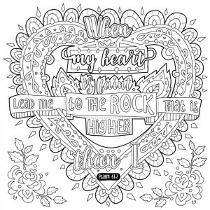 Quote Coloring Pages Free My Heart Is Faint
