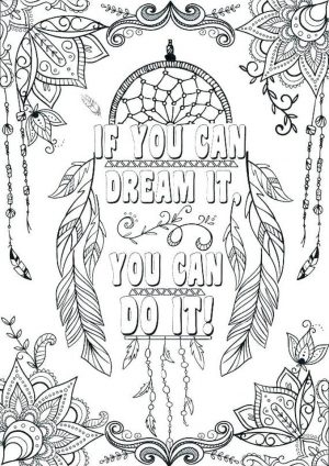 Quote Coloring Pages Free You Can Do It