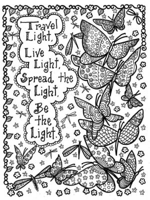 Quote Coloring Pages Printable Traver Light Live Light Be the Light