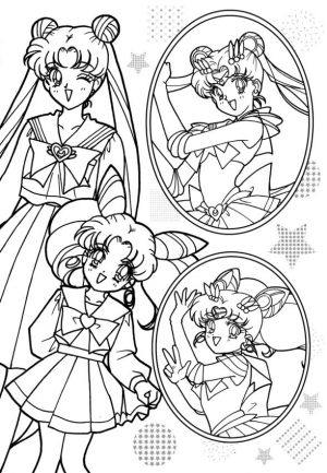 Sailor Moon Coloring Pages Free Cute Sailor Moon Characters
