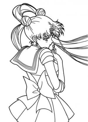 Sailor Moon Coloring Pages Free Sad Tsukino Usagi