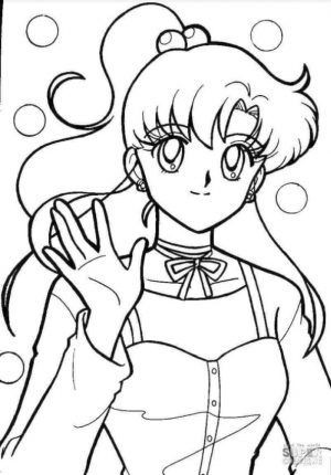 Sailor Moon Coloring Pages Makoto Kino