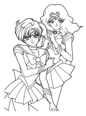 Sailor Moon Coloring Pages for Girls Beautiful Heroes