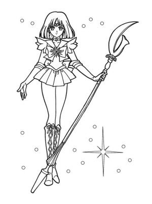 Sailor Moon Coloring Pages for Girls Ready for Action