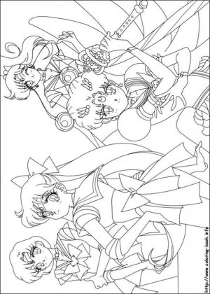 Sailor Moon and Friends Coloring Pages The Girls Just Saved the Day