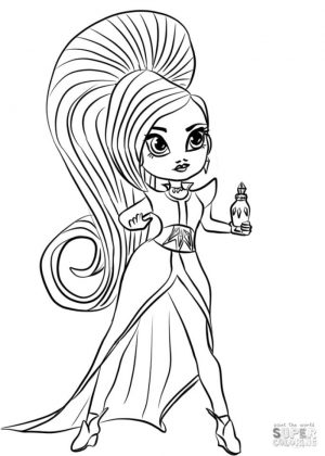 Shimmer and Shine Coloring Pages Free jha2