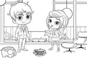 Shimmer and Shine Coloring Pages Online rdz0