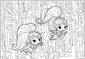 Shimmer and Shine Coloring Pages Printable bch5