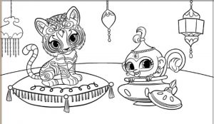 Shimmer and Shine Coloring Pages for Girls ujk3
