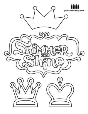 Shimmer and Shine Coloring Pages for Kids uuv6