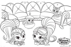Shimmer and Shine Coloring Pages to Print rdf0
