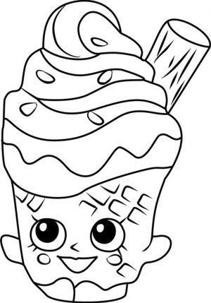 Shopkins Coloring Book Pages Happy Coney
