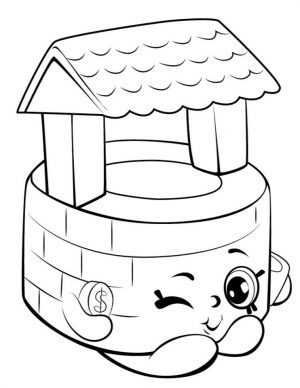Shopkins Coloring Book Pages Penny Wishing Well