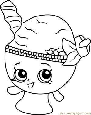 Shopkins Coloring Pages Food Scoopy One
