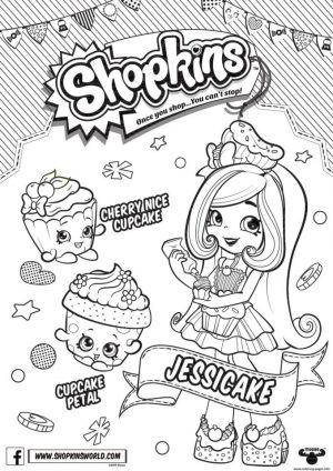 Shopkins Coloring Pages Printable Jessicake Loves Cupcakes