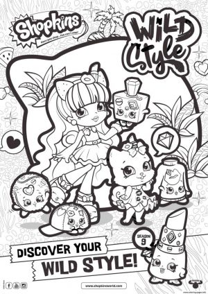Shopkins Coloring Pages Printable Once You Shop You Cannot Stop