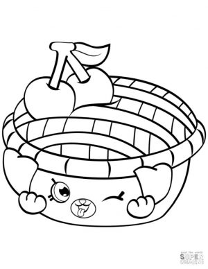 Shopkins Coloring Pages Shy Pie