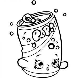 Shopkins Coloring Pages for Kids Soda Pop Sweetie